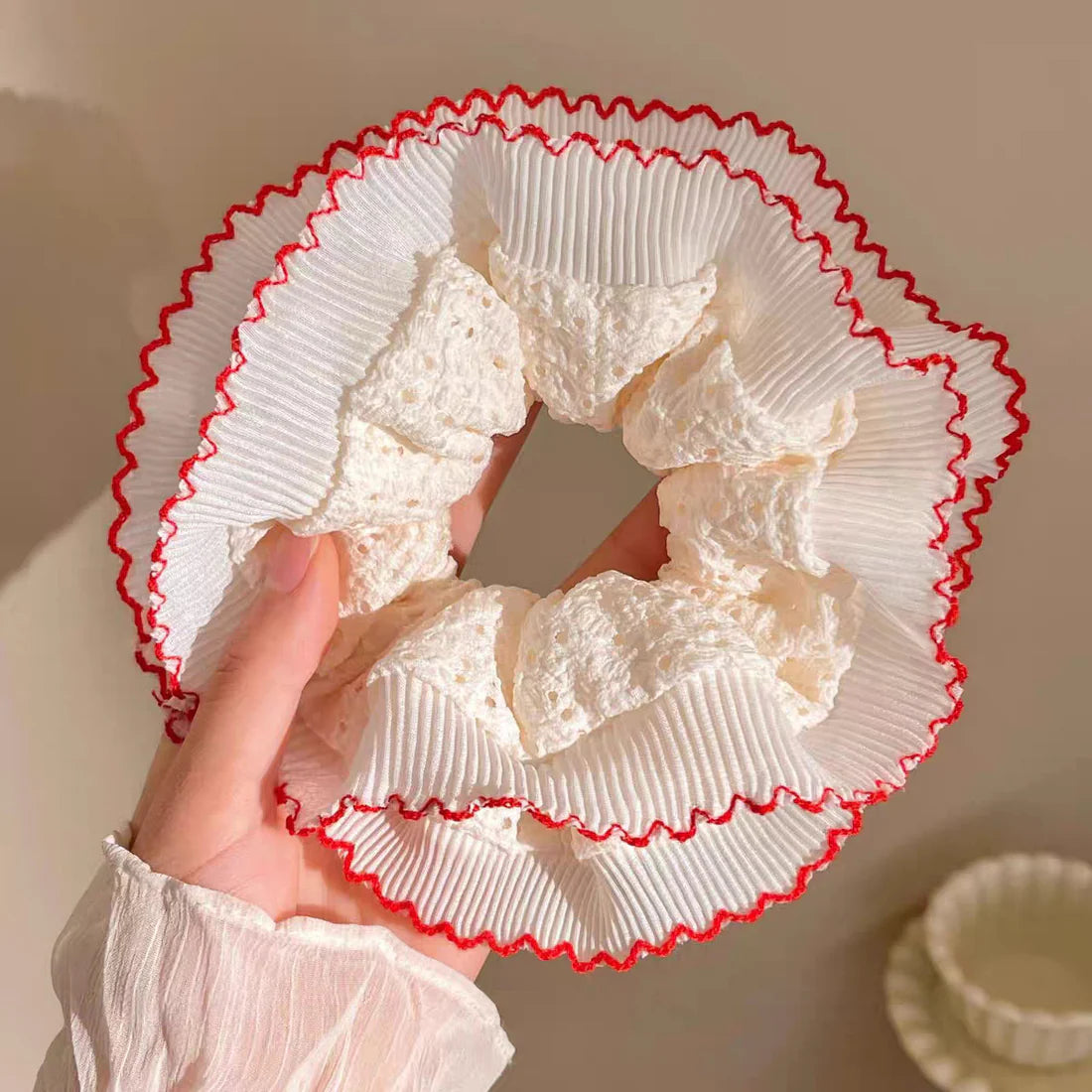 Cherry Tip Scrunchie