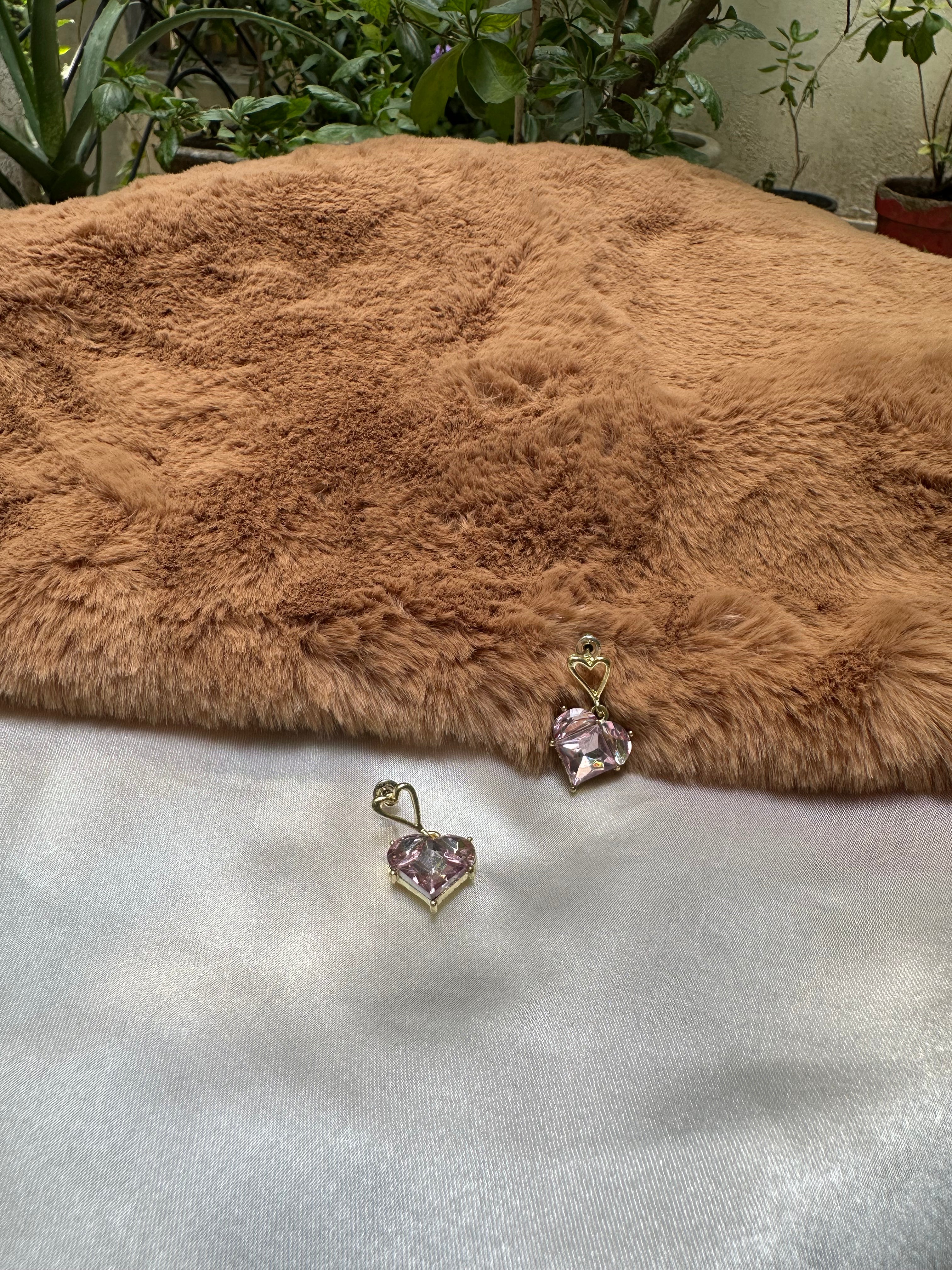 Crystal Hearts Earrings