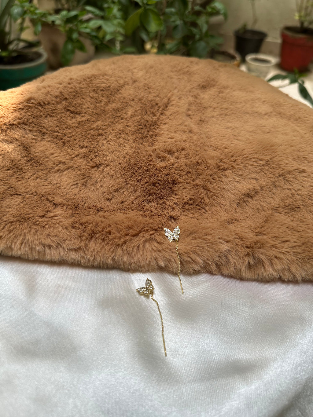 Butterfly Long Drop Earrings