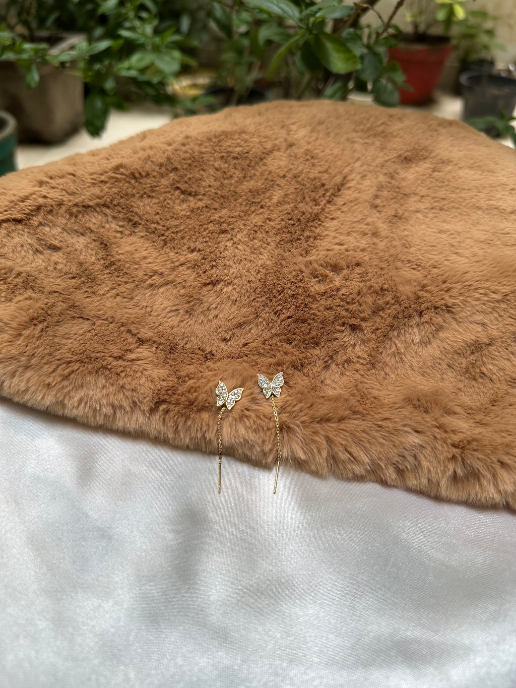 Butterfly Long Drop Earrings