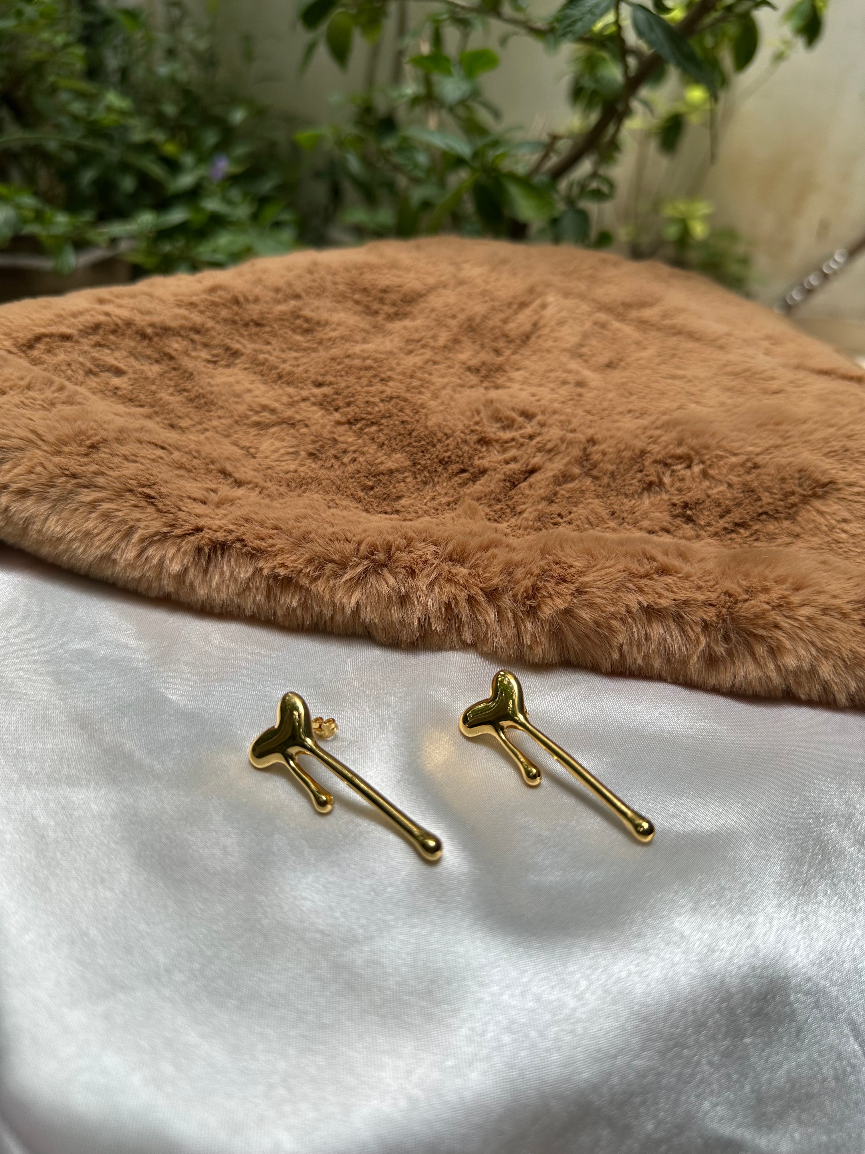 Dripping Heart Earrings