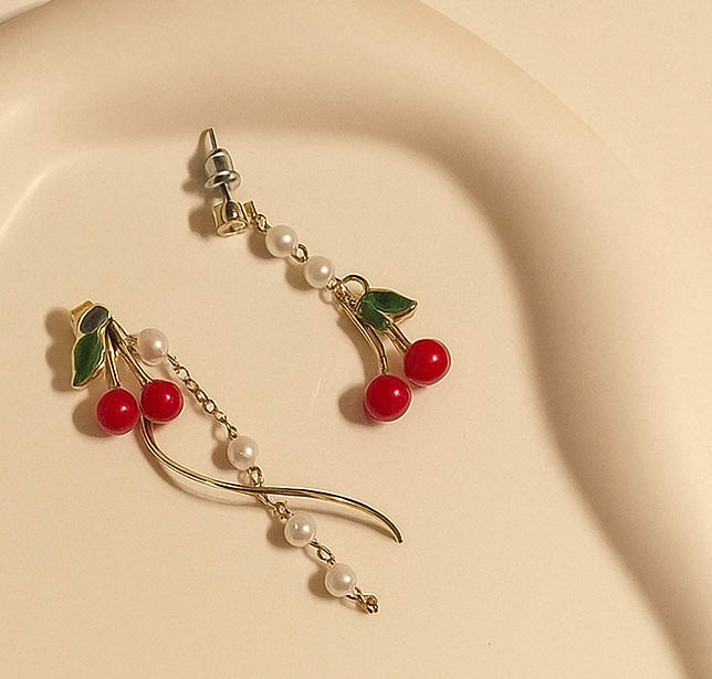 Cherry on the Top Mismtach Earrings