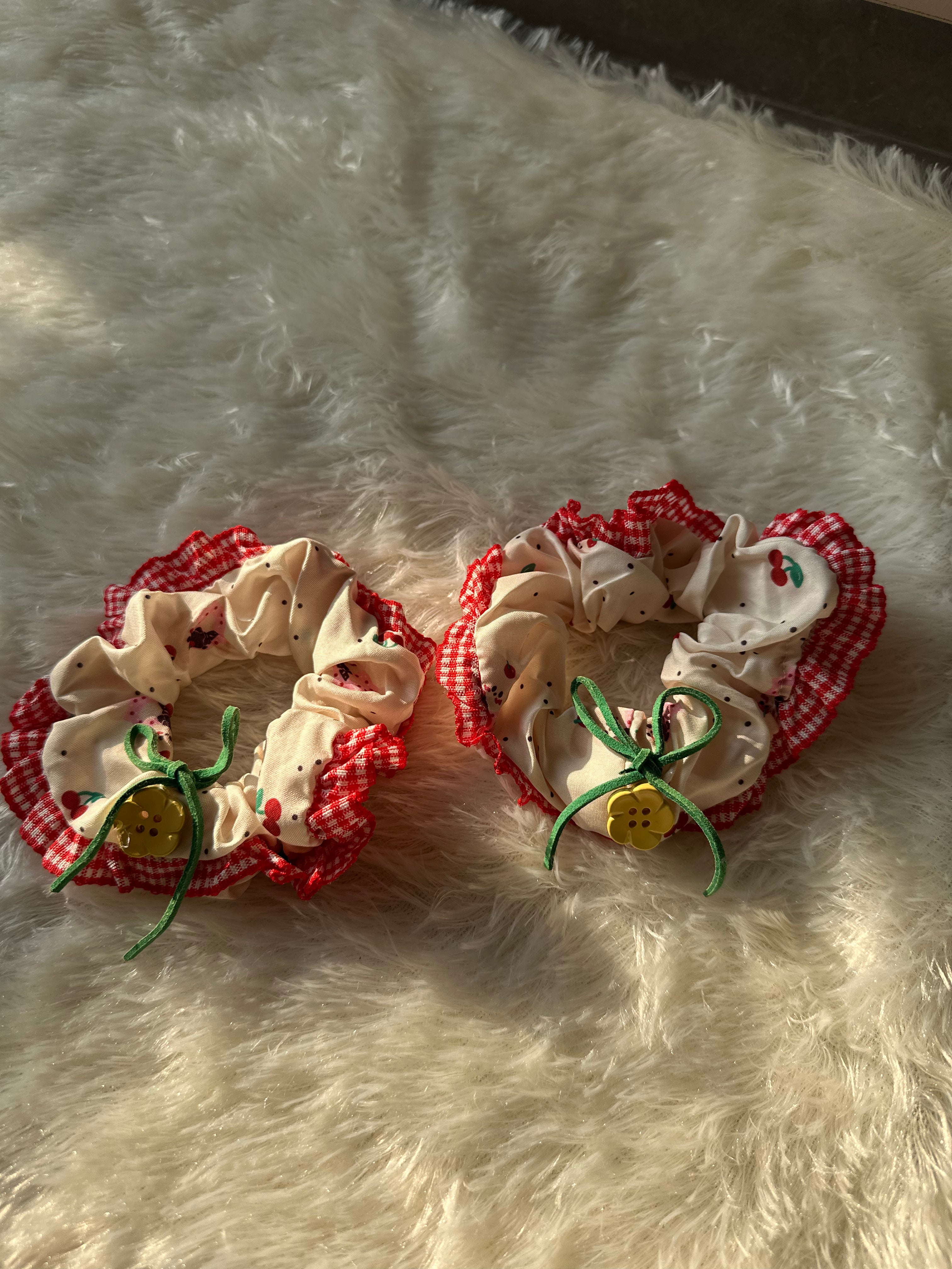 Cute Cherry Scrunchie