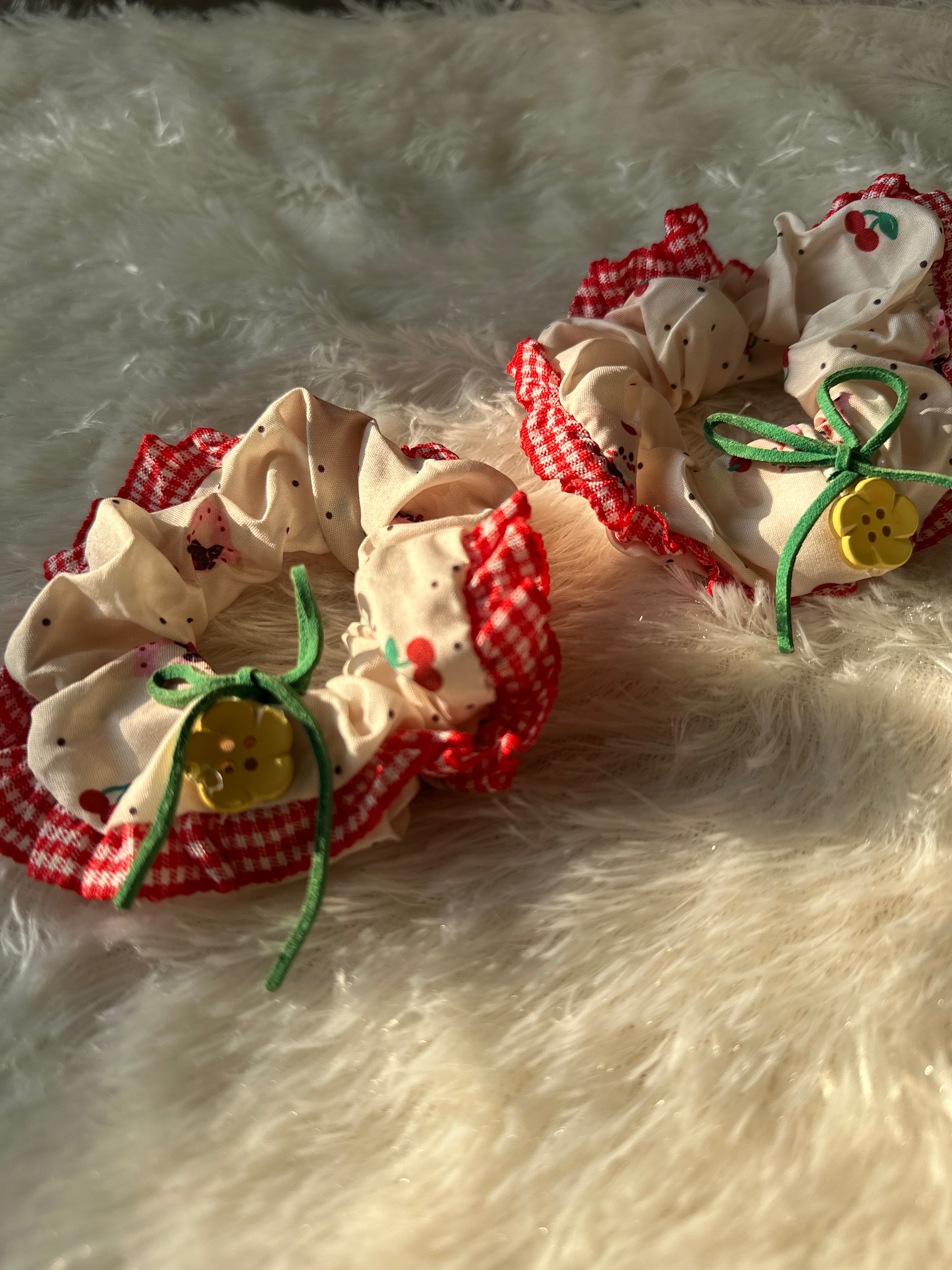 Cute Cherry Scrunchie