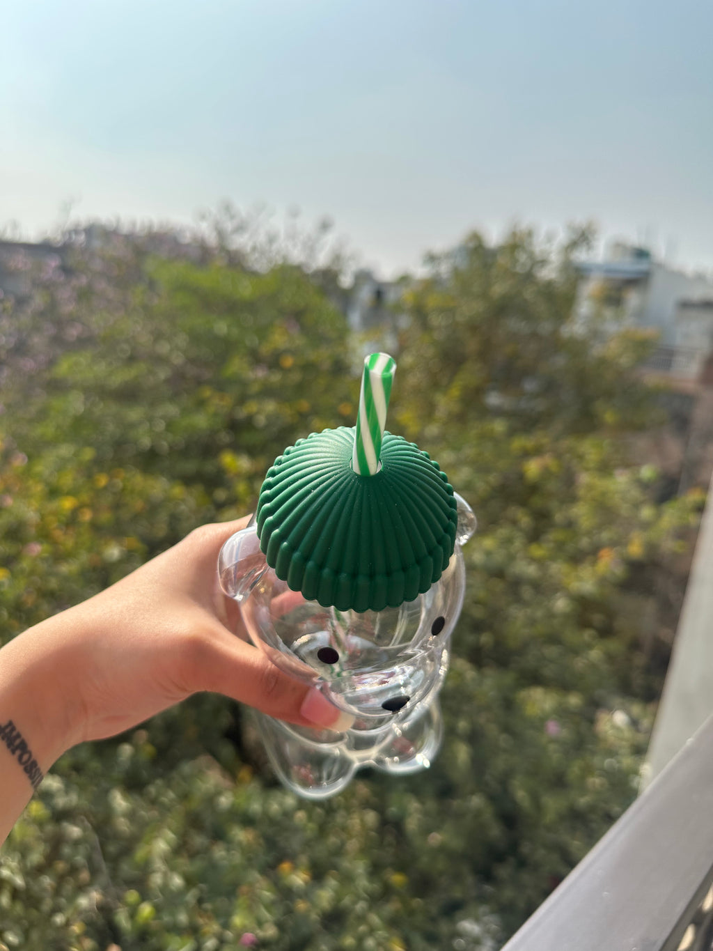 Teddy Bear Cup with Straw (PRE-ORDER ONLY)