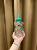 Teddy Bear Cup with Straw